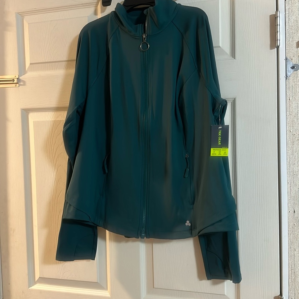 TEK GEAR ADAPTIVE WORKOUT JACKET: ALASKAN NIGHT: NEW WITH TAGS: SIZE L